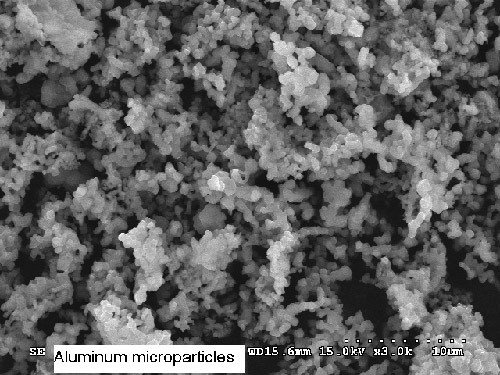 Aluminum microparticles